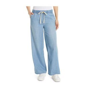 👖 Nine West Women’s Lightweight Denim Pull-On Wide Leg Pants – Size M – NWT